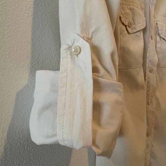 Wilfred Free Cream soft corduroy button down shirt. Size S. - Picture 5 of 5